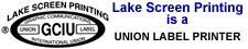 Union Label Screen Printing